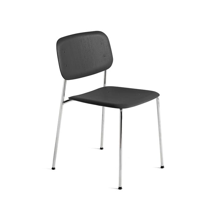 Soft Edge 10 stol - soft black, kromstativ - HAY