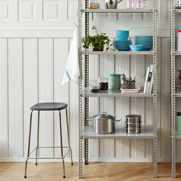 Soft Edge 30 Low barpall - Svart ek-svart stålstativ - HAY