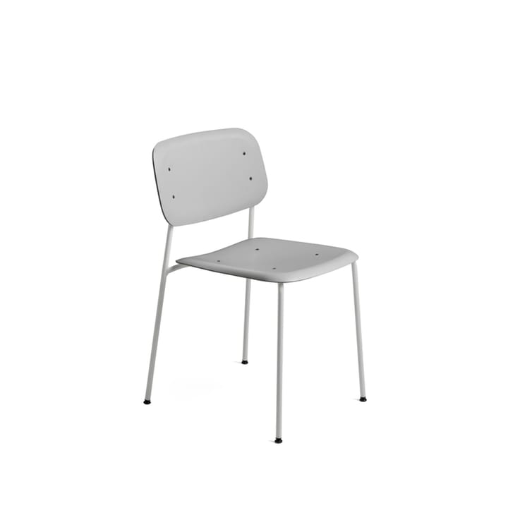 Soft Edge 45 stol - soft grey, soft grey stålstativ - HAY