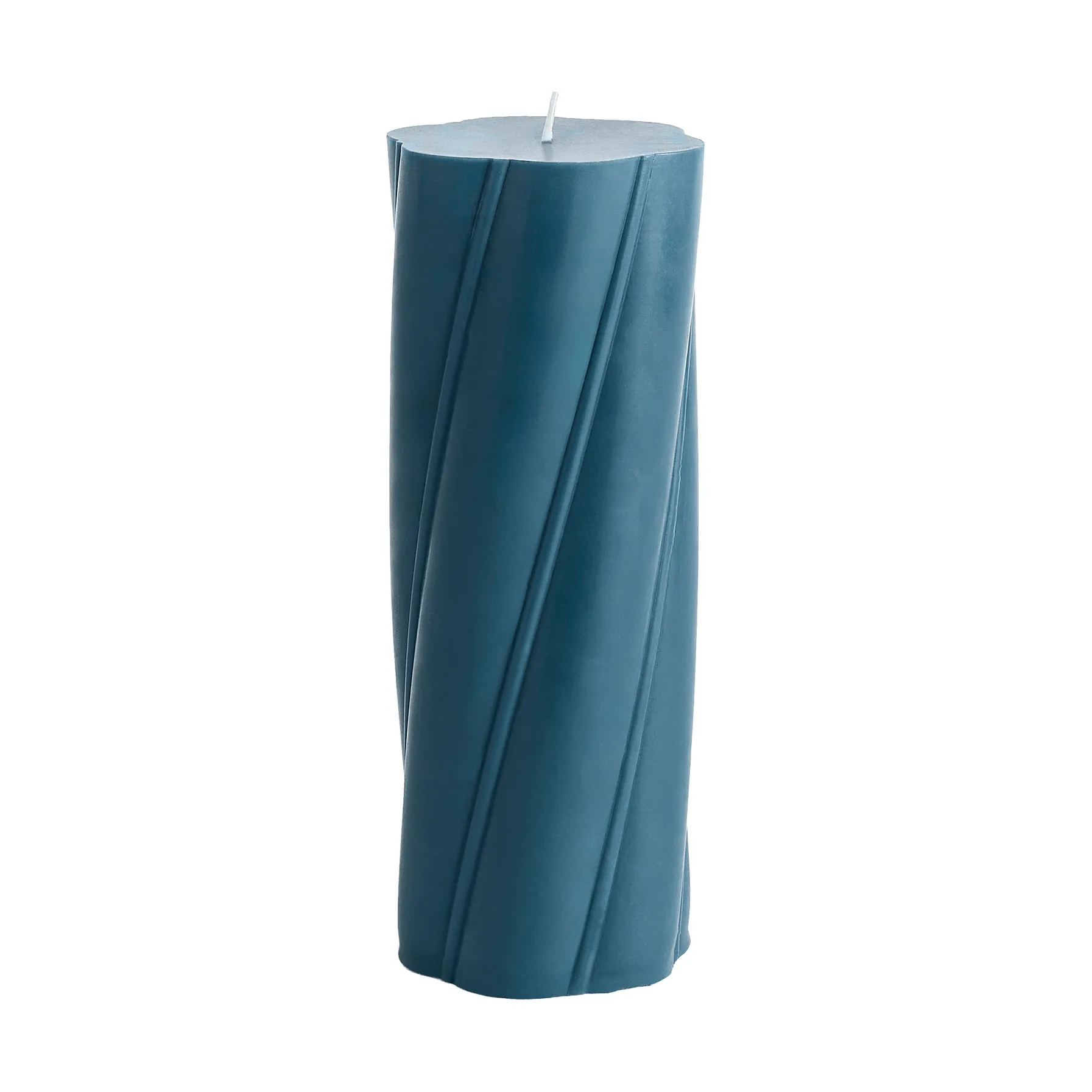 Soft Serve Candle blockljus, Dark teal, Ø9,5x24,5 cm HAY