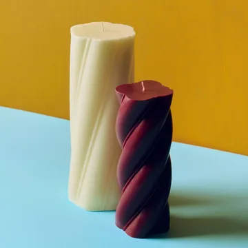 Soft Serve Candle blockljus - Ivory, Ø9,5x24,5 cm - HAY