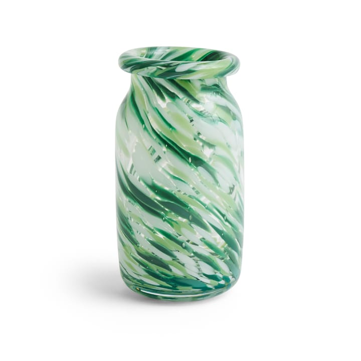Splash Roll Neck vas S 20,5 cm - Green swirl - HAY
