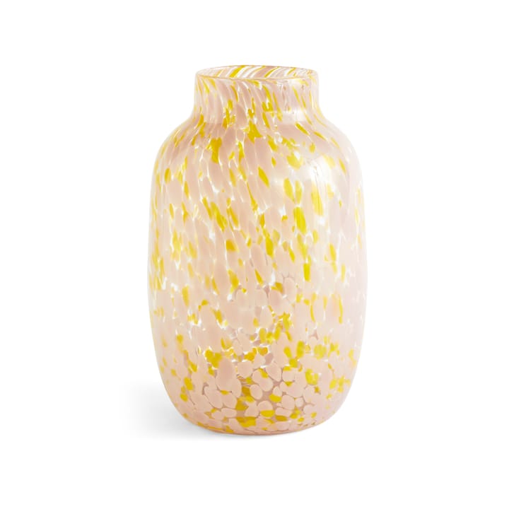 Splash Round vas L - 30 cm Light pink-yellow - HAY