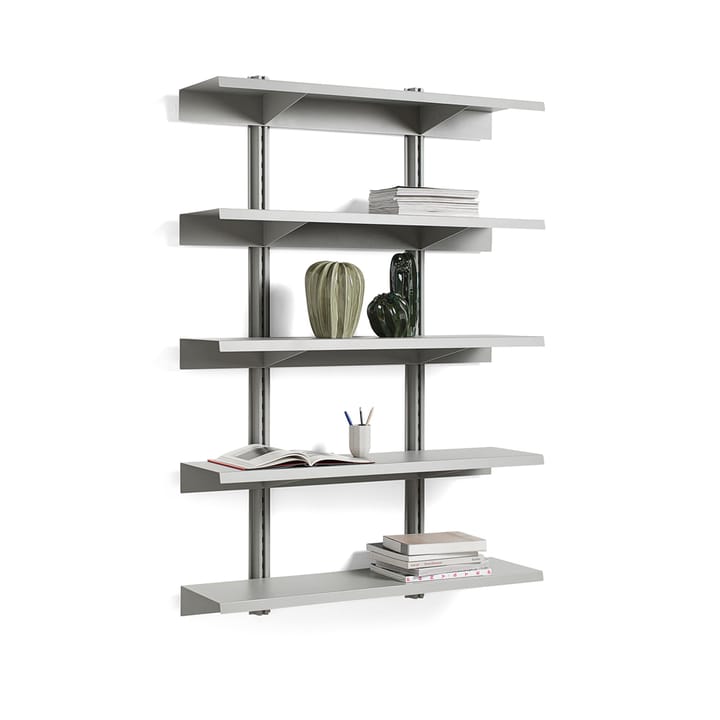Standard Issue vägghylla, sky grey, 120, 5 hyllplan HAY