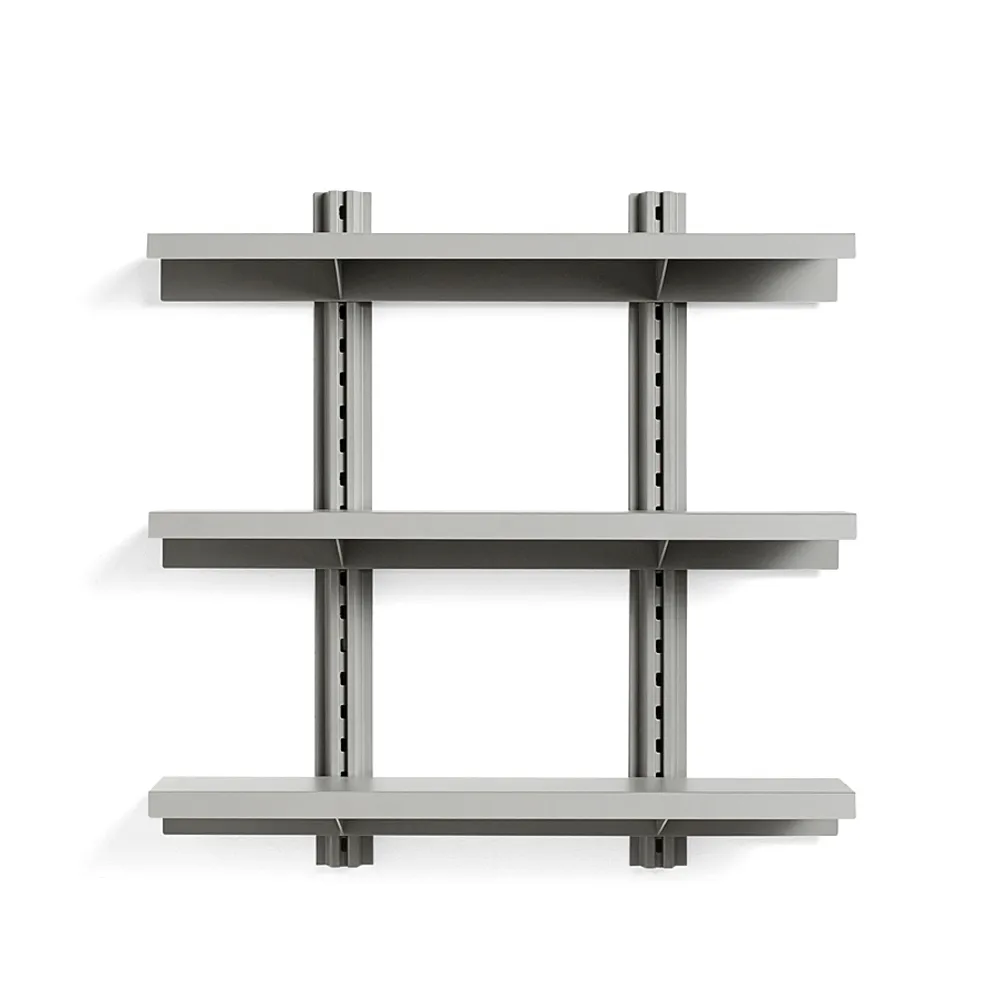 Standard Issue vägghylla, sky grey, 90, 3hyllor  HAY