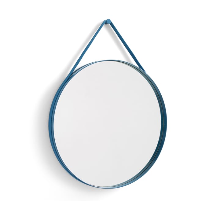 Strap Mirror spegel Ø70 cm - Blue - HAY