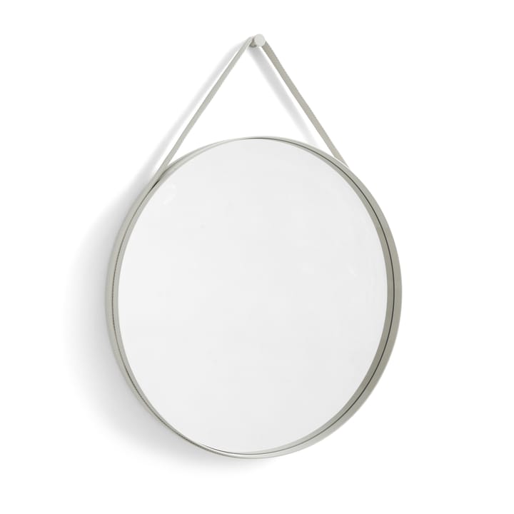 Strap Mirror spegel Ø70 cm - Light grey - HAY
