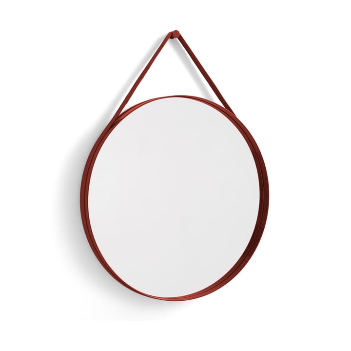 Strap Mirror spegel Ø70 cm - Red - HAY