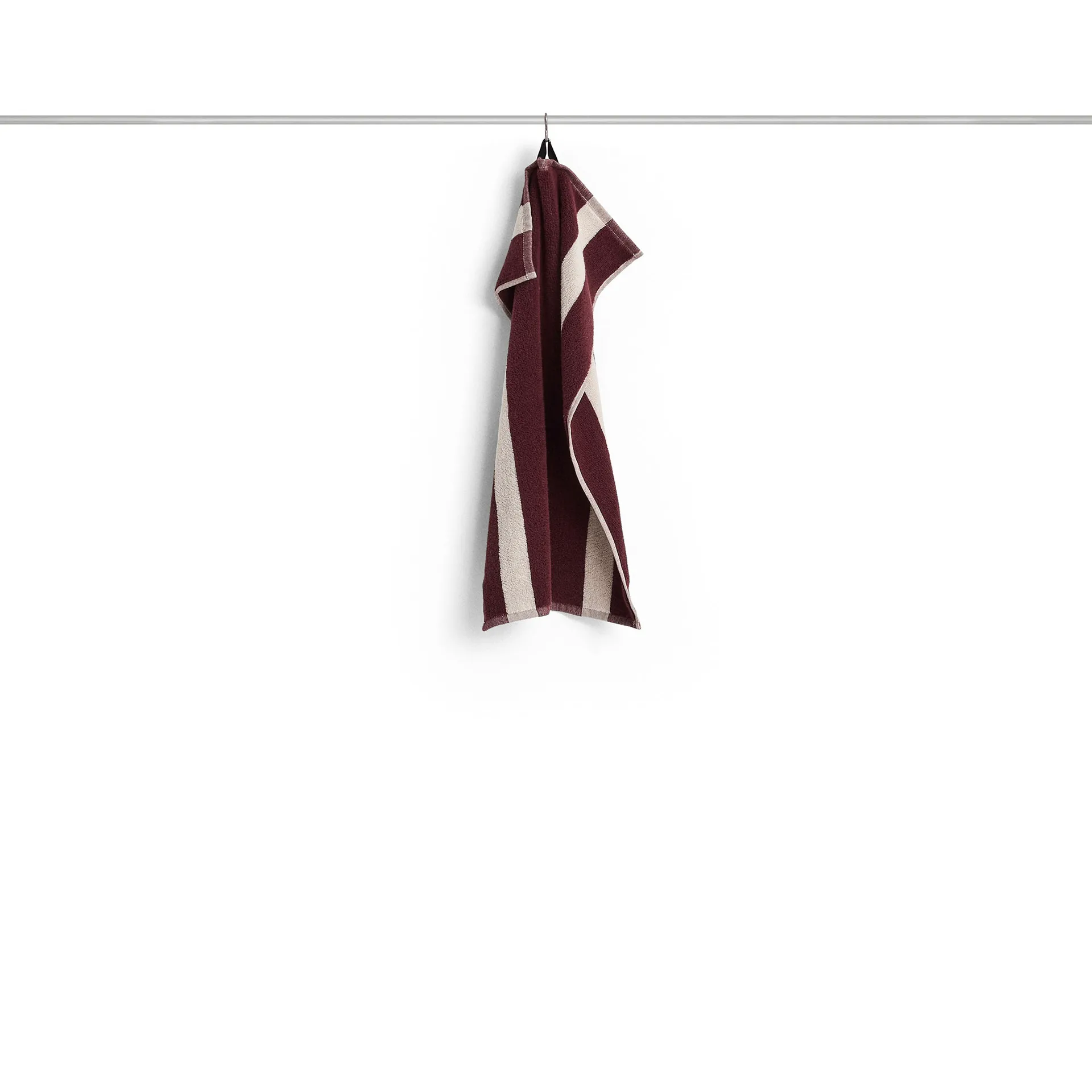 Stripe handduk, Burgundy, 40x60 cm HAY