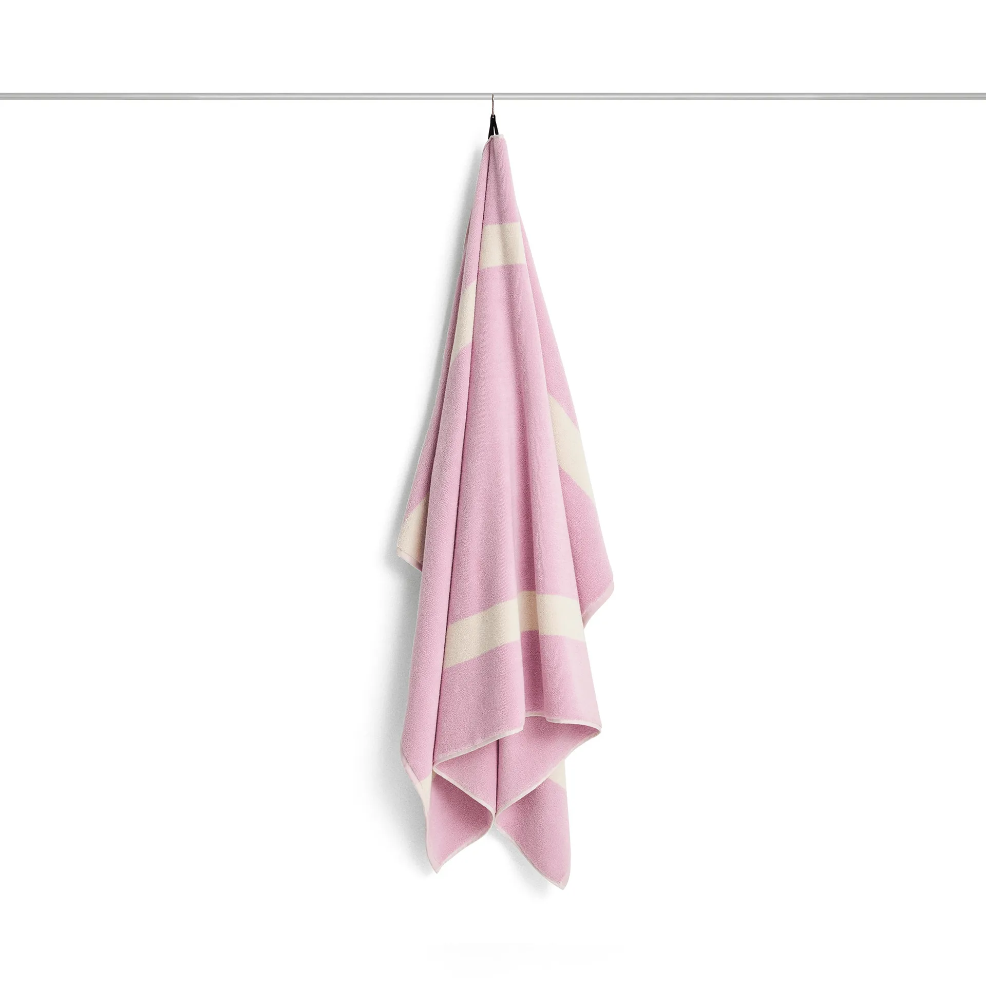 Stripe handduk, Cool pink, 100x150 cm HAY
