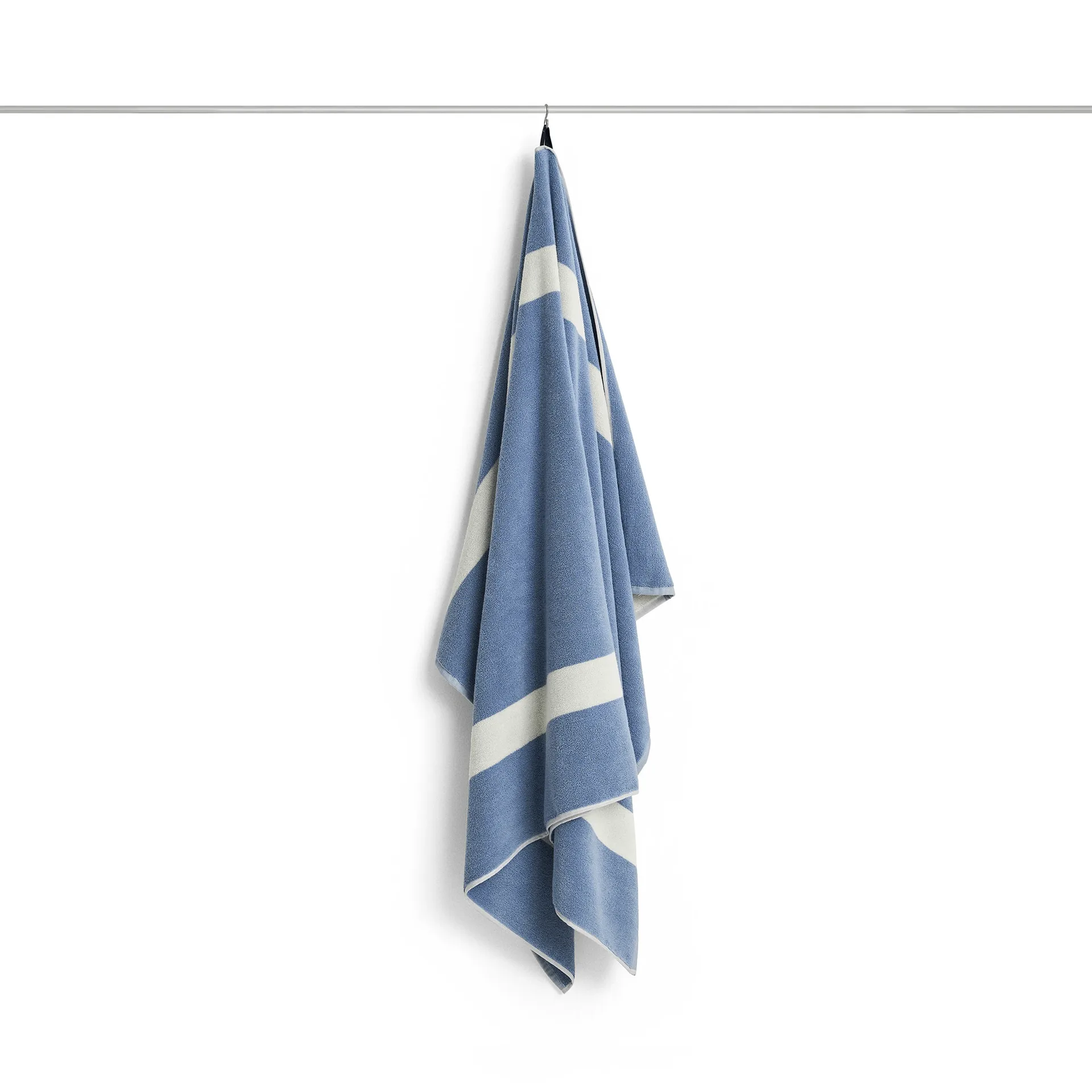 Stripe handduk, Dusty blue, 100x150 cm HAY