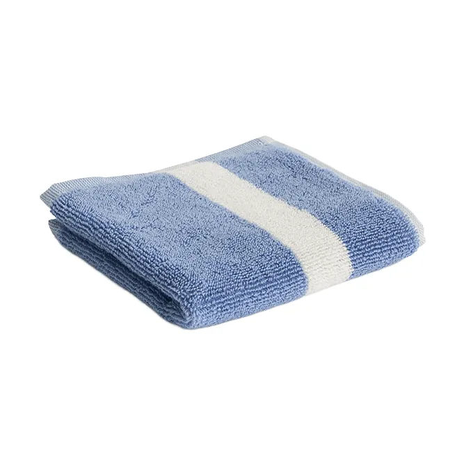 Stripe handduk, Dusty blue, 30x30 cm HAY
