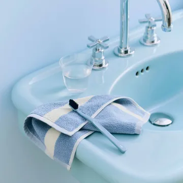 Stripe handduk - Dusty blue, 30x30 cm - HAY