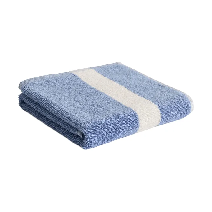 Stripe handduk - Dusty blue, 40x60 cm - HAY