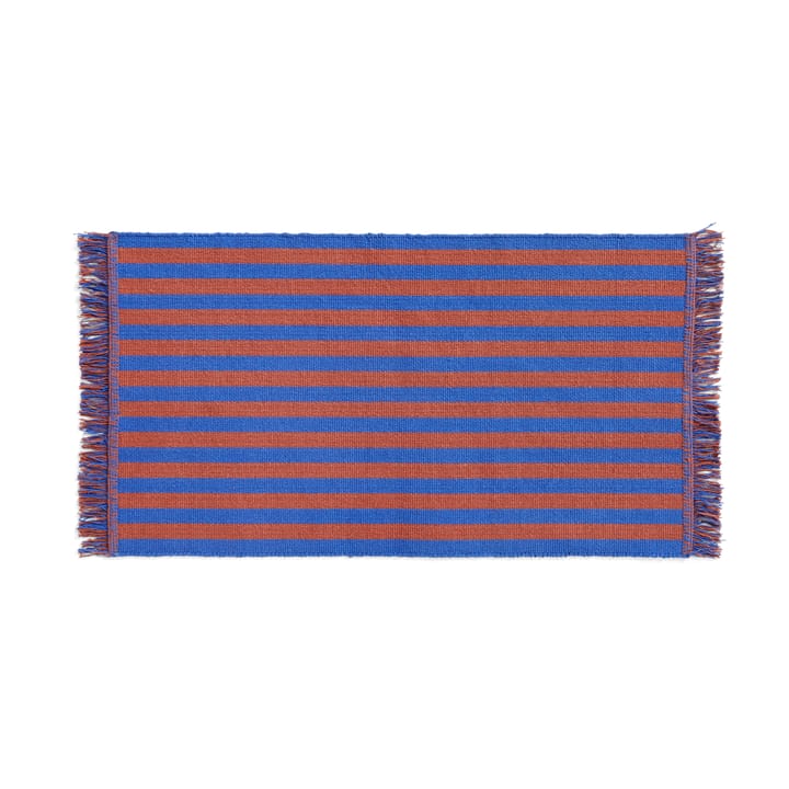Stripes and Stripes dörrmatta 52x95 cm - Cacao sky - HAY