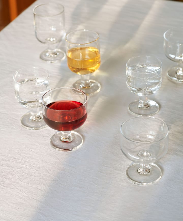 Tavern glas på fot, Wide 24 cl HAY