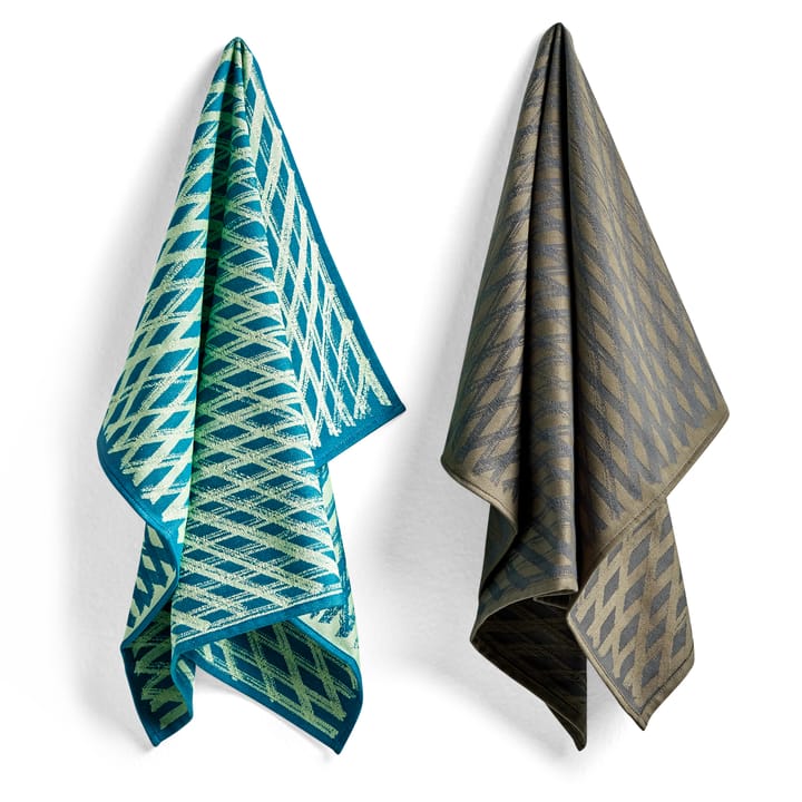 Tea Towel Marker diamond kökshandduk 2-pack - No 3 - HAY