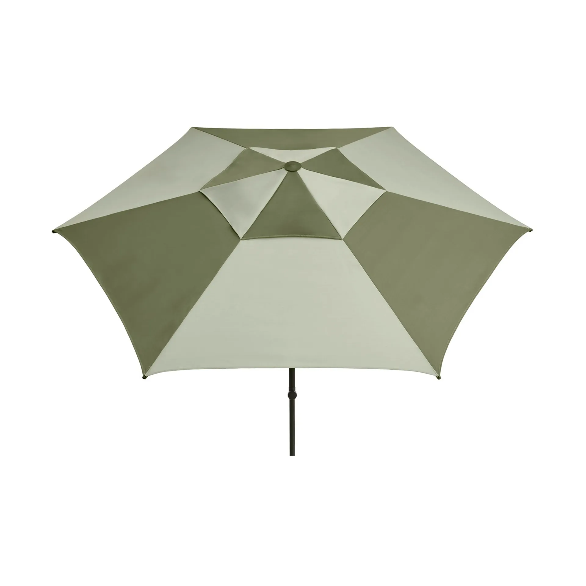 Terrazza Hexagon parasoll, Green-dark green HAY