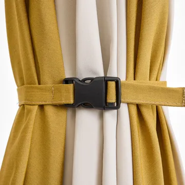 Terrazza Hexagon parasoll - Off white-ochre - HAY