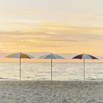 Terrazza Octagon parasoll - Off-white-burgundy - HAY