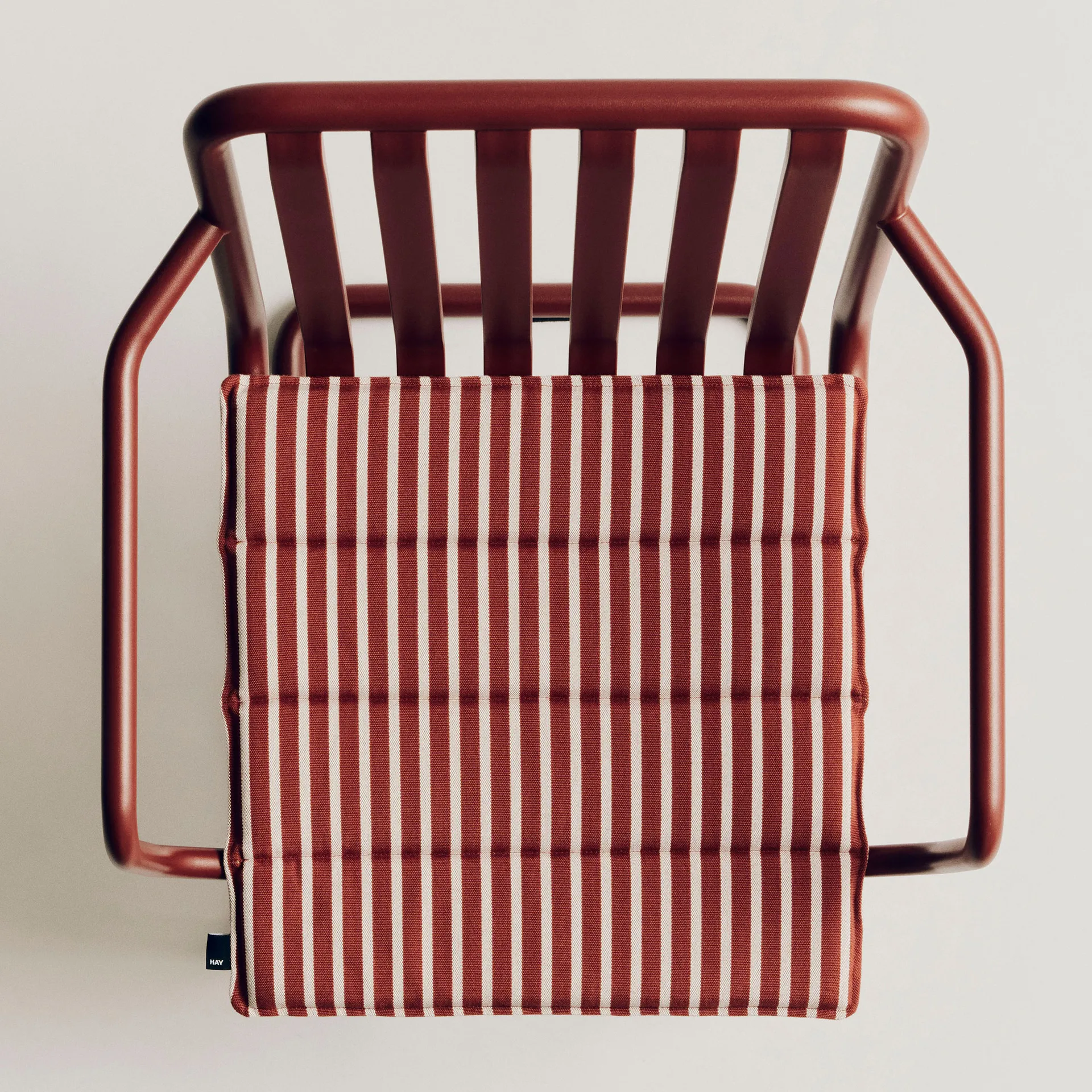 Terrazza sittdyna, Terracotta bold stripe, 40x40 cm HAY