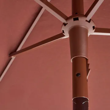 Terrazza Square parasoll - Off white-burgundy - HAY