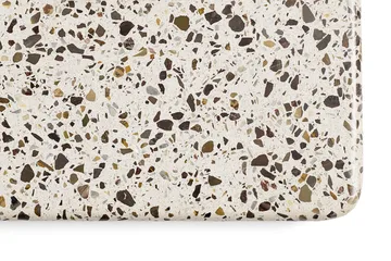 Terrazzo matbord Ø70 cm - Grey terrazzo-anthracite - HAY