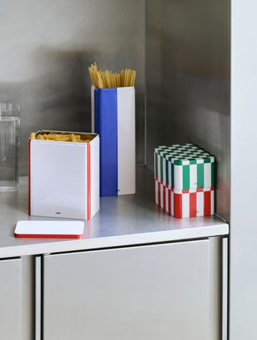 Tin Container förvaringsburk medium - Black-off white - HAY