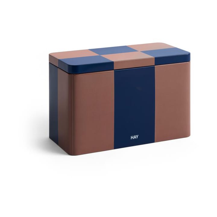 Tin Container förvaringsburk medium - Brown-midnight blue - HAY