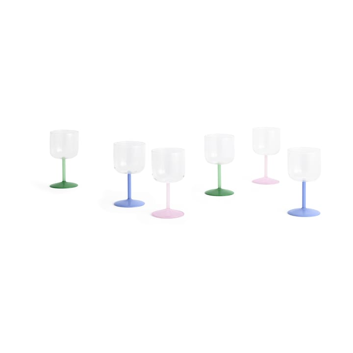 Tint vinglas 25 cl 2-pack, Rosa-gul HAY