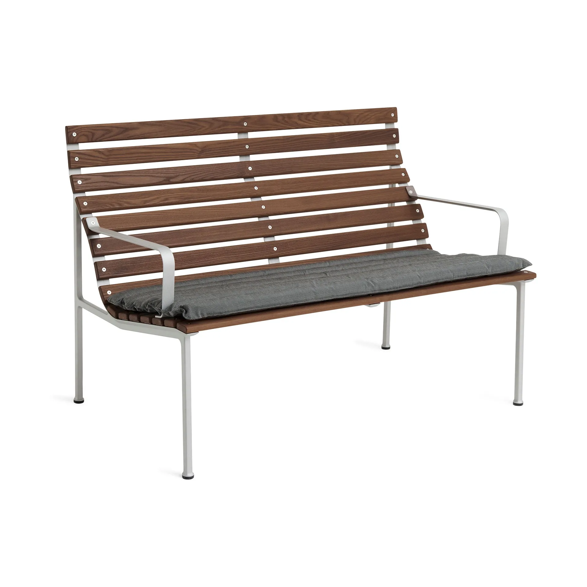 Traverse Quilted Lounge Bench bänkdyna, Black pepper HAY