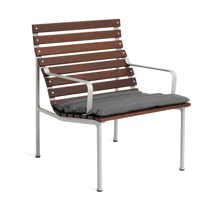 Traverse Quilted Lounge Chair/Armchair sittdyna, Black pepper HAY