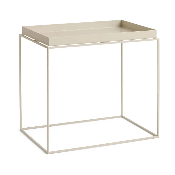 Tray Table medium brickbord - Warm beige, 40x60x54 cm - HAY