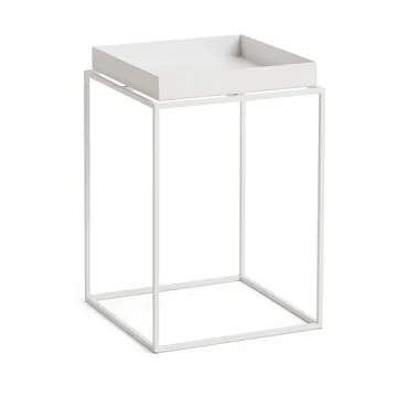 Tray Table medium brickbord - White, 30x30x44 cm - HAY