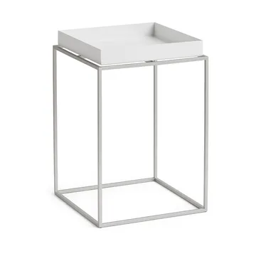Tray Table medium brickbord - White-silikon grå, 30x30x44 cm - HAY