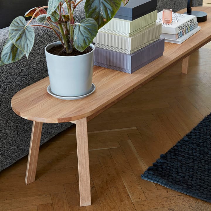 Triangle Leg bänk, ek olja, 150 cm HAY