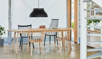 Triangle Leg matbord - ek olja, 200x85 cm - HAY