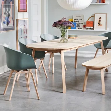 Triangle Leg matbord - Oljad ek, 250x85 cm - HAY