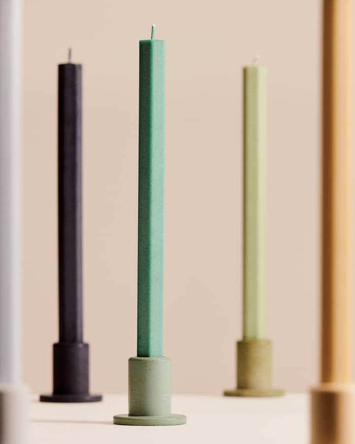 Tube ljusstake betong 5,5 cm, Emerald green HAY