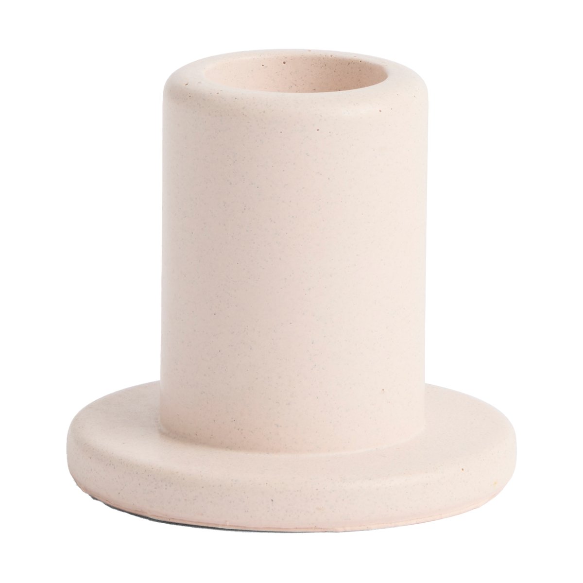 HAY Tube ljusstake betong 5,5 cm Light pink | Skandinavisk Design | Ljusstakar | Rosa