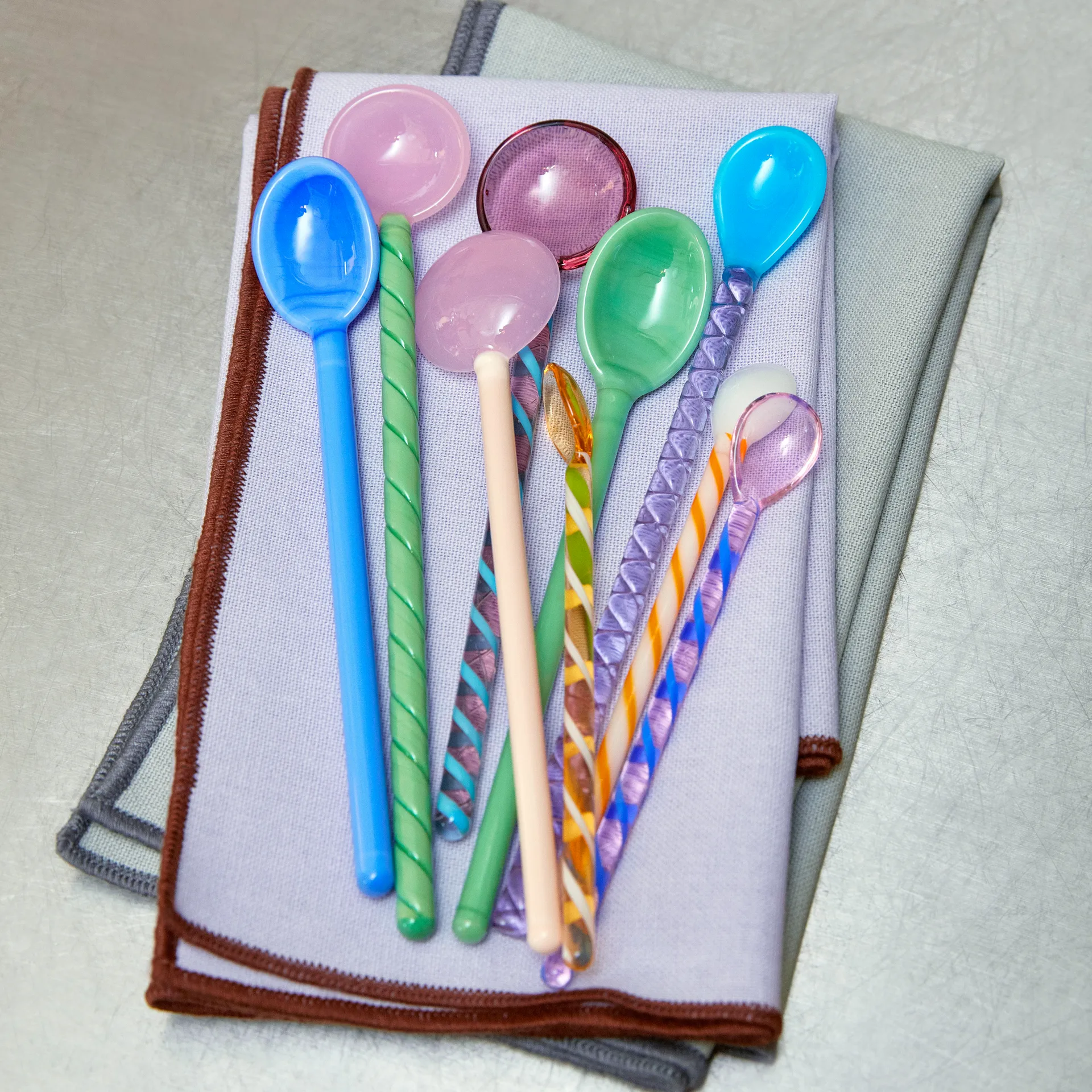 Twist glassked 2-pack, Turquoise-light pink HAY