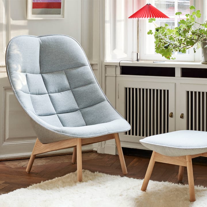 Uchiwa Quilt loungefåtölj, Cream A5-ek-canvas 244 HAY