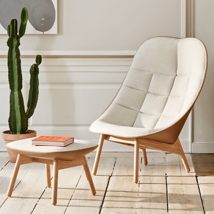Uchiwa Quilt loungefåtölj, Cream A5-ek-canvas 244 HAY