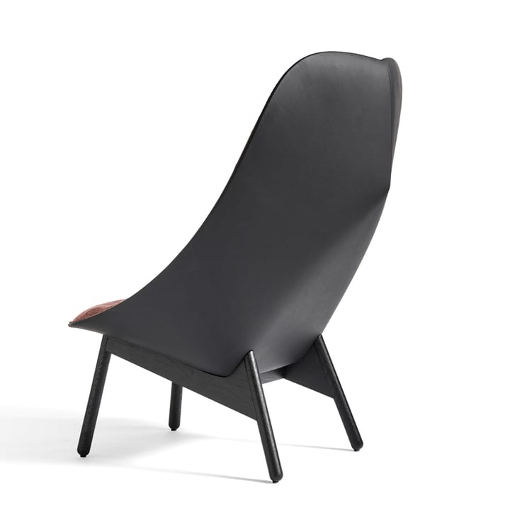 Uchiwa Quilt loungefåtölj, Magnesium-ek-baksida lola warm grey HAY