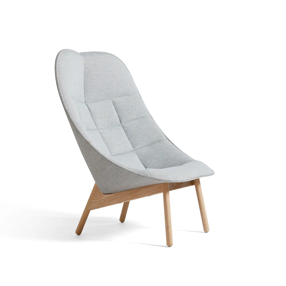 Uchiwa Quilt loungefåtölj, Mode 002 intaglio-ek-baksida remix 123 HAY