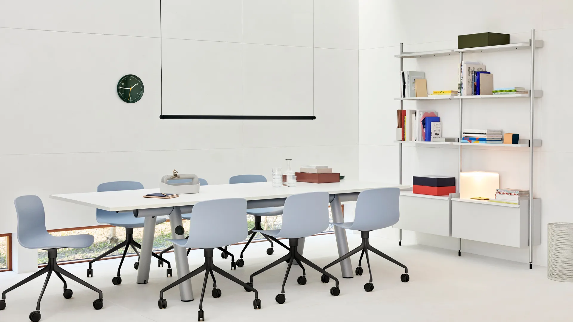 Wall Clock väggklocka Ø26,5 cm, Green HAY