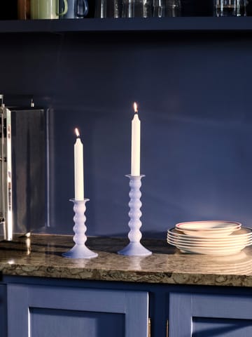 Wavy ljusstake medium 14 cm - Jade light blue - HAY