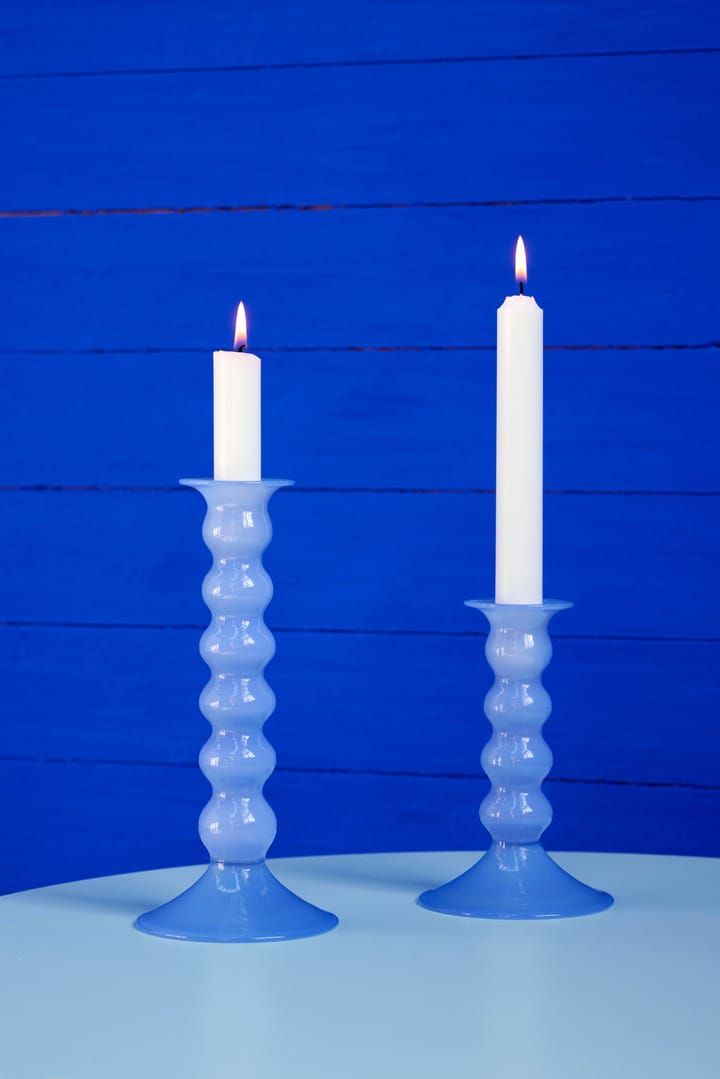 Wavy ljusstake stor 21 cm, Jade light blue HAY