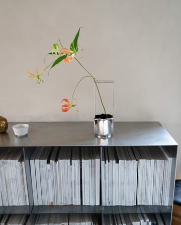 Ikebana vas 30 cm - Nickel - Hein Studio