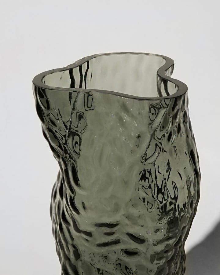 Ostrea Rock vas glas 30 cm, Midnight blue Hein Studio